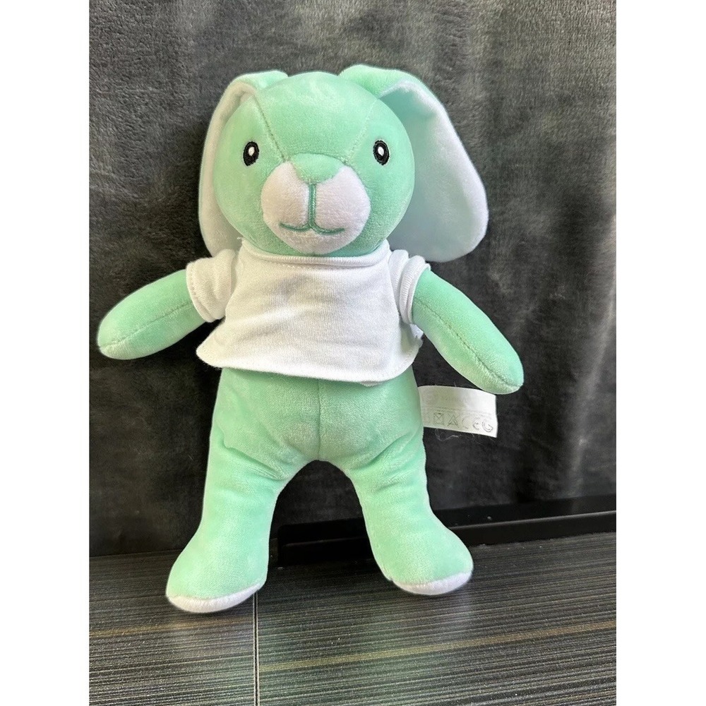 Mint Green Craft Plush Bunny Rabbit For‎ Personalizing His Shirt Easter Bunny
